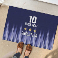 Argentina Football Custom Rubber Doormat Vamos La Albiceleste Vintage