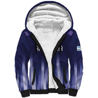 Argentina Football Custom Sherpa Hoodie Vamos La Albiceleste Vintage