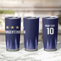 Argentina Football Custom Tumbler Cup Vamos La Albiceleste Vintage