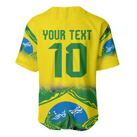 Brazil Football Custom Baseball Jersey Brasil Birds Mascot Bora Brasil!