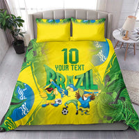 Brazil Football Custom Bedding Set Brasil Birds Mascot Bora Brasil!