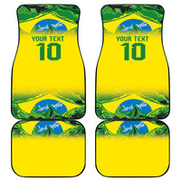Brazil Football Custom Car Mats Brasil Birds Mascot Bora Brasil!
