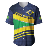 Brazil Football Custom Baseball Jersey Selecao Canarinho Flag Motif