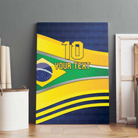 Brazil Football Custom Canvas Wall Art Selecao Canarinho Flag Motif