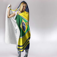 Brazil Football Custom Hooded Blanket Selecao Canarinho Flag Motif