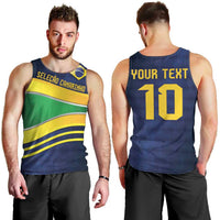 Brazil Football Custom Men Tank Top Selecao Canarinho Flag Motif