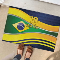 Brazil Football Custom Rubber Doormat Selecao Canarinho Flag Motif