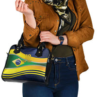 Brazil Football Custom Shoulder Handbag Selecao Canarinho Flag Motif