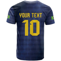 Brazil Football Custom T Shirt Selecao Canarinho Flag Motif
