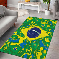 Brazil Ordem e Progresso Area Rug Native Brasil Mixed Together