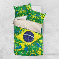 Brazil Ordem e Progresso Bedding Set Native Brasil Mixed Together