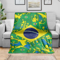 Brazil Ordem e Progresso Blanket Native Brasil Mixed Together