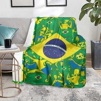Brazil Ordem e Progresso Blanket Native Brasil Mixed Together