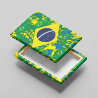 Brazil Ordem e Progresso Canvas Wall Art Native Brasil Mixed Together