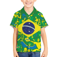 Brazil Ordem e Progresso Family Matching Long Sleeve Bodycon Dress and Hawaiian Shirt Native Brasil Mixed Together