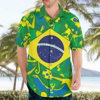 Brazil Ordem e Progresso Hawaiian Shirt Native Brasil Mixed Together
