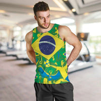 Brazil Ordem e Progresso Men Tank Top Native Brasil Mixed Together