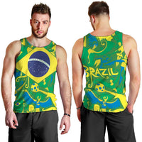 Brazil Ordem e Progresso Men Tank Top Native Brasil Mixed Together