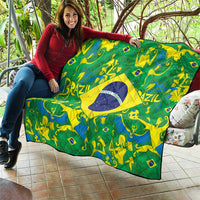 Brazil Ordem e Progresso Quilt Native Brasil Mixed Together