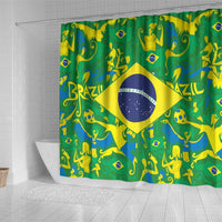 Brazil Ordem e Progresso Shower Curtain Native Brasil Mixed Together