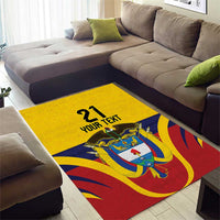 Colombia Football Custom Area Rug Come On Los Cafeteros Flag Style