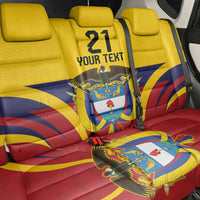 Colombia Football Custom Back Car Seat Cover Come On Los Cafeteros Flag Style