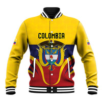 Colombia Football Custom Baseball Jacket Come On Los Cafeteros Flag Style