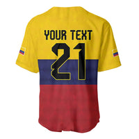 Colombia Football Custom Baseball Jersey Come On Los Cafeteros Flag Style