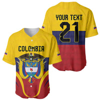 Colombia Football Custom Baseball Jersey Come On Los Cafeteros Flag Style