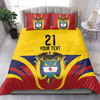 Colombia Football Custom Bedding Set Come On Los Cafeteros Flag Style