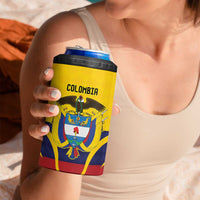 Colombia Football Custom 4 in 1 Can Cooler Tumbler Come On Los Cafeteros Flag Style