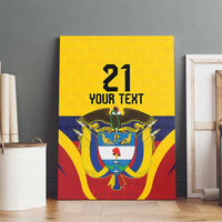 Colombia Football Custom Canvas Wall Art Come On Los Cafeteros Flag Style