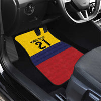 Colombia Football Custom Car Mats Come On Los Cafeteros Flag Style