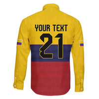 Colombia Football Custom Family Matching Tank Maxi Dress and Hawaiian Shirt Come On Los Cafeteros Flag Style