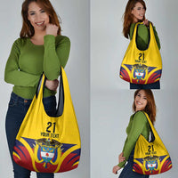 Colombia Football Custom Grocery Bag Come On Los Cafeteros Flag Style
