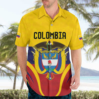 Colombia Football Custom Hawaiian Shirt Come On Los Cafeteros Flag Style