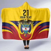 Colombia Football Custom Hooded Blanket Come On Los Cafeteros Flag Style