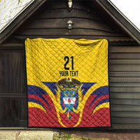 Colombia Football Custom Quilt Come On Los Cafeteros Flag Style