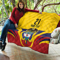 Colombia Football Custom Quilt Come On Los Cafeteros Flag Style