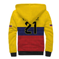Colombia Football Custom Sherpa Hoodie Come On Los Cafeteros Flag Style