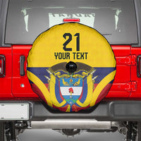 Colombia Football Custom Spare Tire Cover Come On Los Cafeteros Flag Style