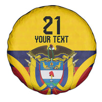 Colombia Football Custom Spare Tire Cover Come On Los Cafeteros Flag Style