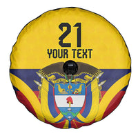 Colombia Football Custom Spare Tire Cover Come On Los Cafeteros Flag Style