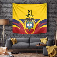 Colombia Football Custom Tapestry Come On Los Cafeteros Flag Style