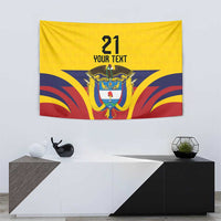 Colombia Football Custom Tapestry Come On Los Cafeteros Flag Style