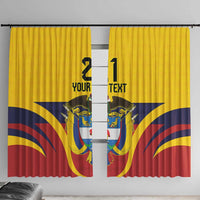 Colombia Football Custom Window Curtain Come On Los Cafeteros Flag Style