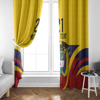 Colombia Football Custom Window Curtain Come On Los Cafeteros Flag Style