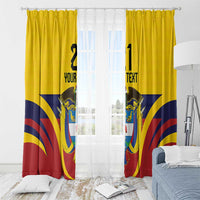 Colombia Football Custom Window Curtain Come On Los Cafeteros Flag Style