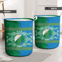 Personalized Italy Abruzzo Laundry Basket Baroque Motif