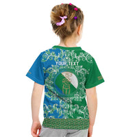 Personalized Italy Abruzzo Kid T Shirt Baroque Motif